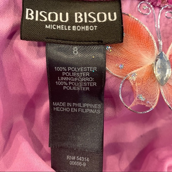 Bisou Bisou Halter Style Asymmetric Midi Dress Pink Women's Size 8 - Picture 9 of 11